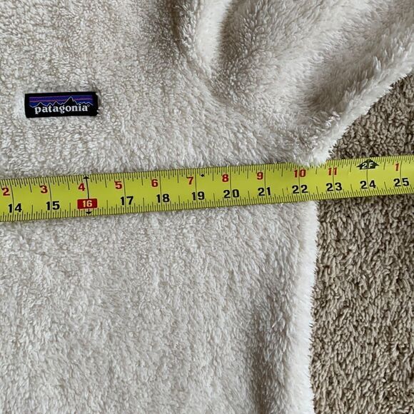 Patagonia‎ Women’s Los Gatos 1/4 Zip Fleece white cream size large - Picture 7 of 8